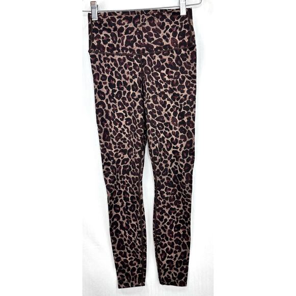 Varley Luna Lolux High Rise Legging Tort Leopard Print XS - Picture 2 of 9